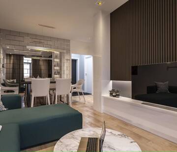 Апартаменты с видом на море в Апартаментах Special Tropical Marina House
